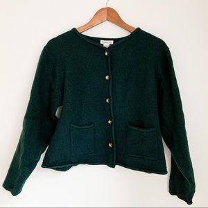 100% wool cropped sweater